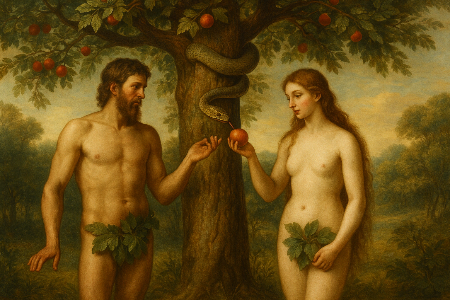 Drzewo poznania dobra i zła w ogrodzie Eden