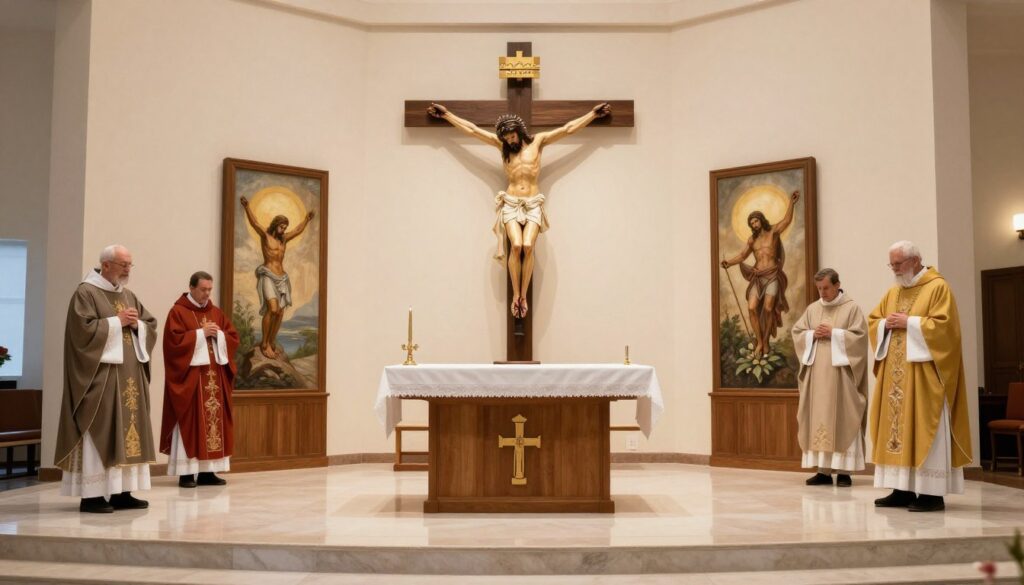 Nabożeństwo drogi krzyżowej według nowych stacji biblijnych Jana Pawła II